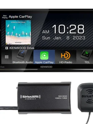 Kenwood Excelon DMX709S 2-DIN Headunit With SXV300v1 SiriusXM Tuner Bundle